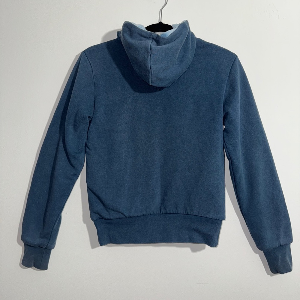 The North Face Reversible Fleece‎ Hoodie Blue and Light Blue Women’s XS - Picture 4 of 13